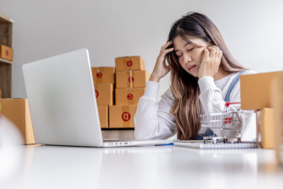 网店老板在产品销售下降后感到压力，销售产品需要一个营销计划，以找到一种不损失销售的方法。销售管理的概