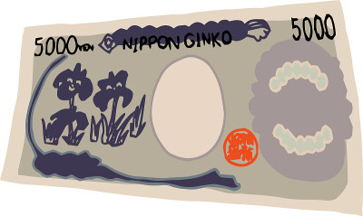 Deformed Back side of Cute hand-painted Japanese 5