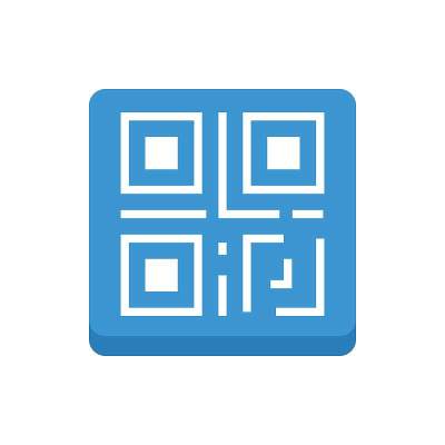 QR码图标矢量插图