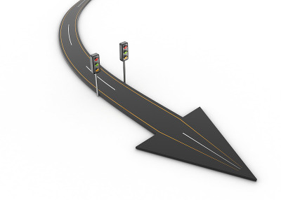 带信号灯的公路
