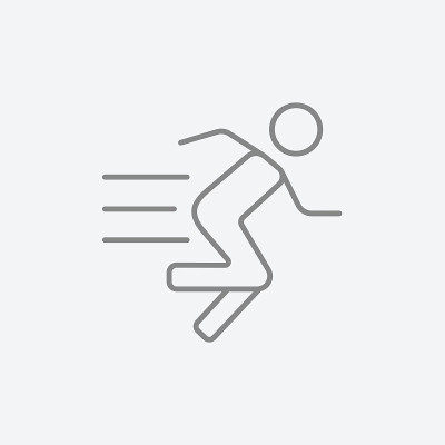 Running man line icon