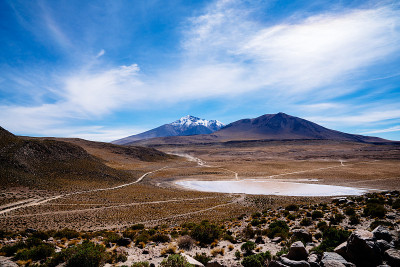南美洲玻利维亚阿塔卡马地区美丽的风景