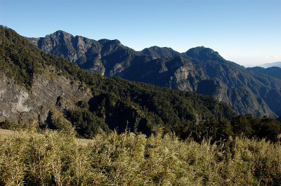 雪山(台湾中部山脉)观景