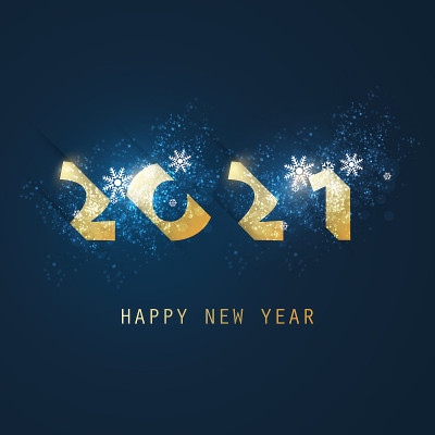 新年贺卡背景- 2021年