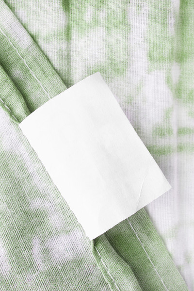 空白衣服标签