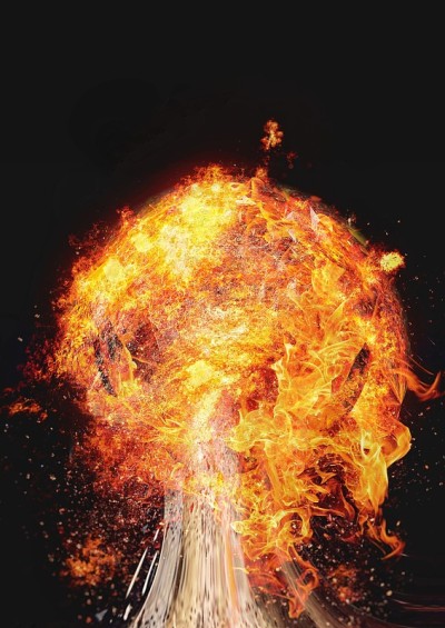 爆炸产生的蘑菇云