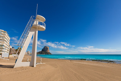 Calpe playa Arenal Bol海滩附近的Penon Ifach Alicante