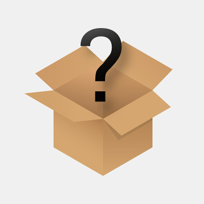 Mystery box icon .