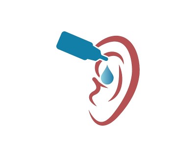 耳朵标志图标矢量设计插图