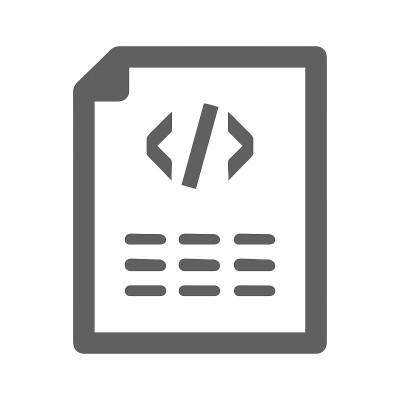 Coding, gray html code icon