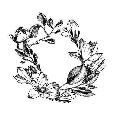 雕版花圈