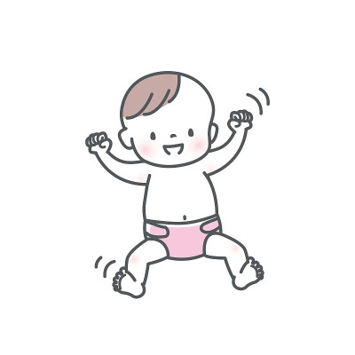 微笑婴儿图库