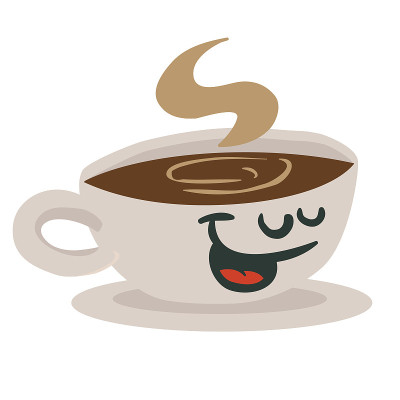 微笑的咖啡杯