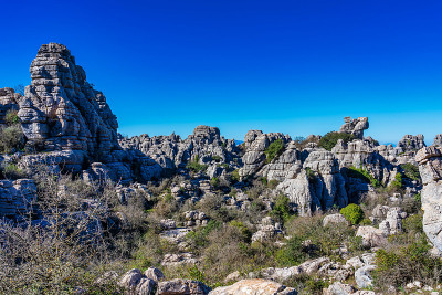 El Torcal de Antequera, Andalusia, Spain，在Antequer