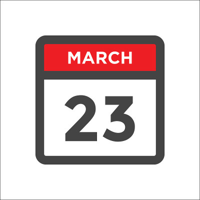 3月23日日历图标与日的月