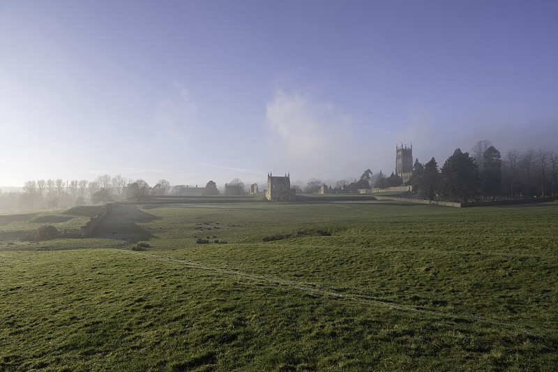 Chipping Campden教堂和宴会厅，科茨沃尔德，英国