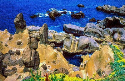 台湾海岸地质构造，和平岛公园