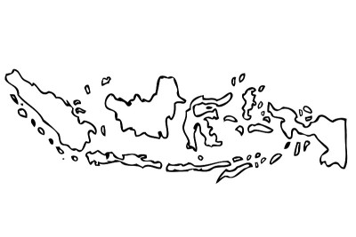 Hand Draw Sketch Outline Sketch Map Indonesia, Iso