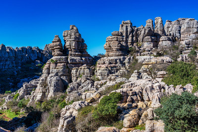 El Torcal de Antequera, Andalusia, Spain，在Antequer