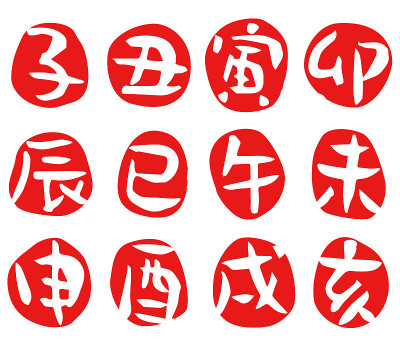 日本篆刻设计“十二生肖”
