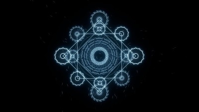 抽象的3D精神背景与良好的燃烧效果，3D渲染