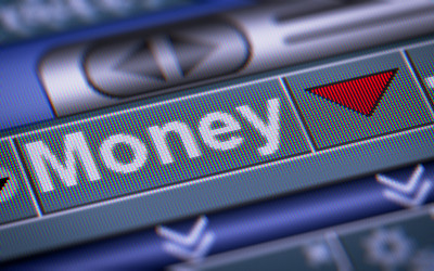 屏幕上的金钱指数。