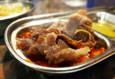 丰盛的晚餐和牛烧烤。