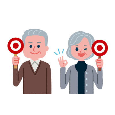 Illustration of an elderly person who will tell yo