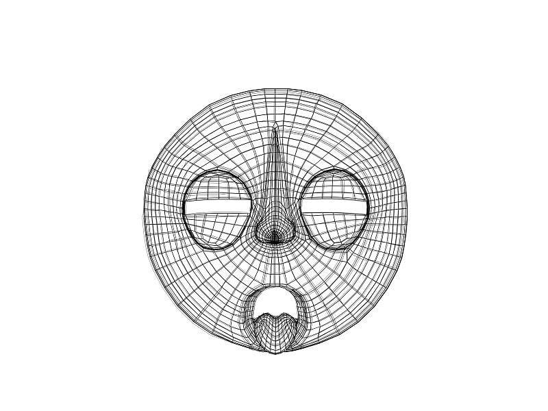 3 d面具线框