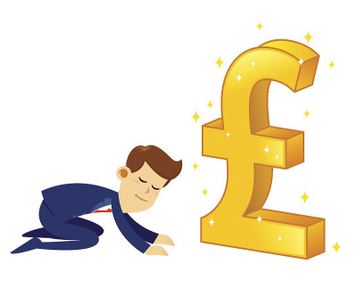 商人拜金、英镑、英镑的象征