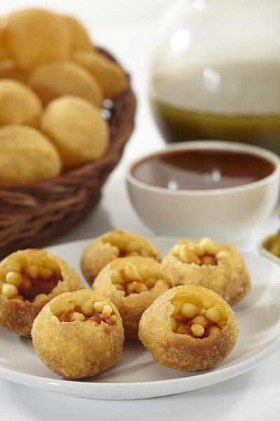 Panipuri, Golgappe，聊天食物，印度