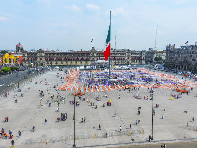 墨西哥城的El Zocalo