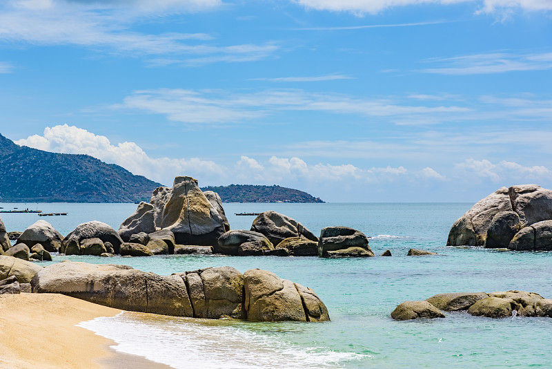 南海越南海岸岩石