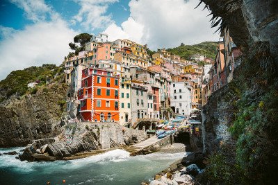 里奥马焦雷的经典景观，Cinque Terre，意大利