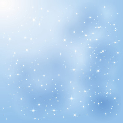 蓝色背景和星星
