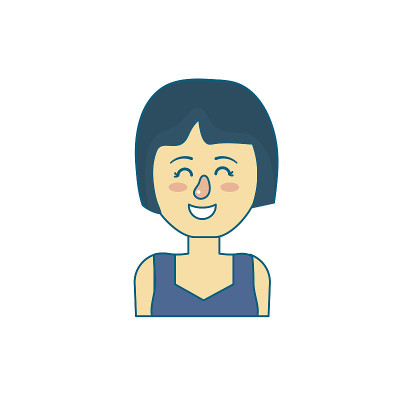 美女与发型设计和衬衫