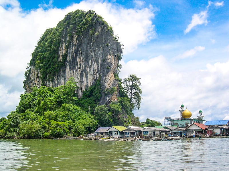 Punyi岛或Koh Panyee，攀雅湾，泰国，亚洲