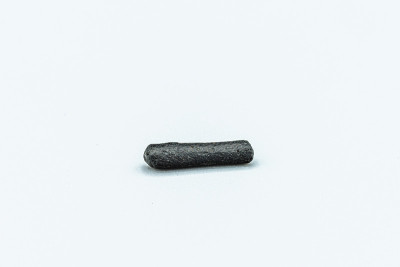 Black magnetic Tektite Meteorite isolated, piece o