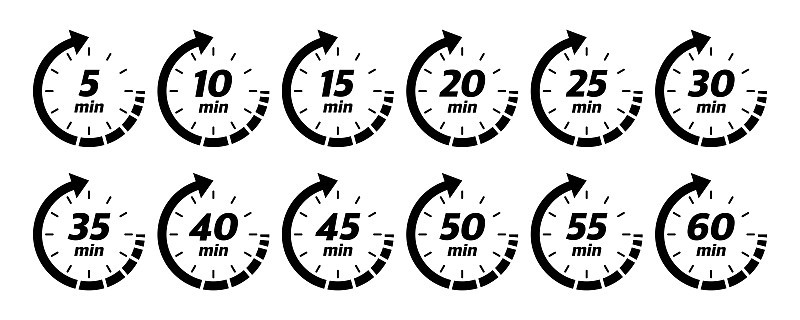 10分钟，15分钟，20分钟，25分钟，30分钟，35分钟，40分钟，45分钟，50分钟，任何目的都