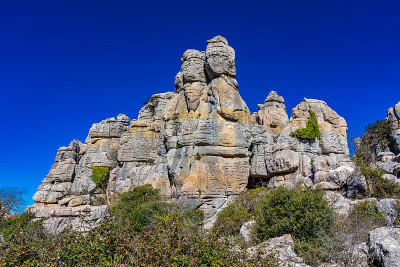 El Torcal de Antequera, Andalusia, Spain，在Antequer