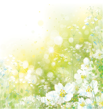 矢量春花背景。