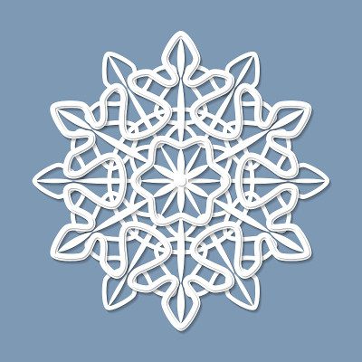 白色装饰雪花