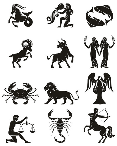 星座图标。矢量插图。