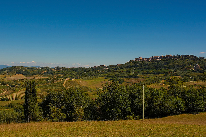 托斯卡纳Montepulciano附近的风景