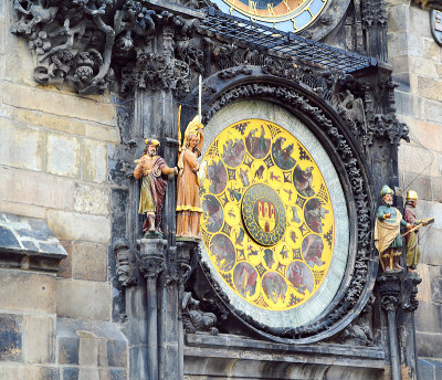 布拉格天文钟(Orloj)在布拉格老城