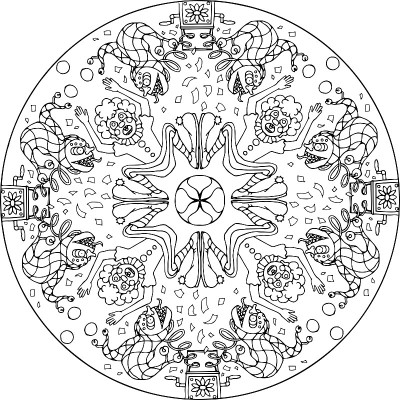 Mandala Clown & Jack-in-the-box