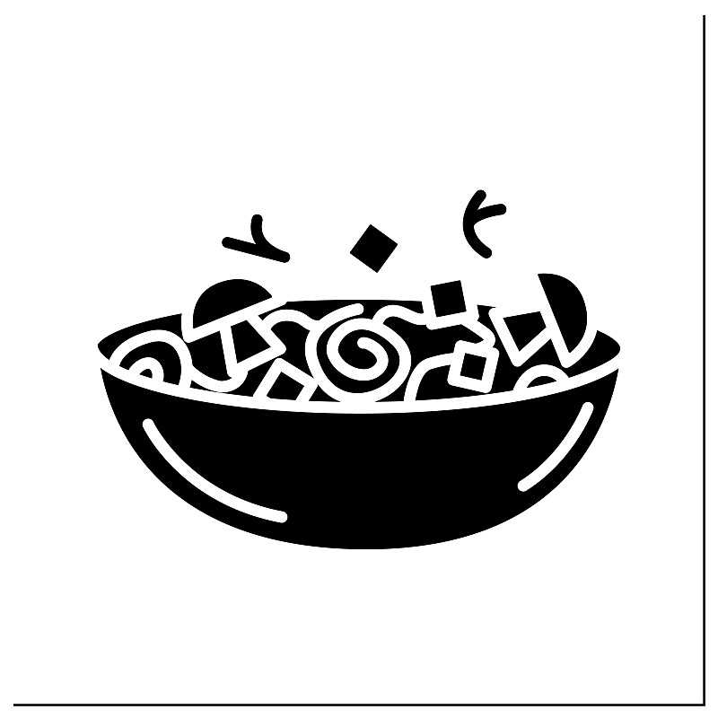 蔬菜沙拉字形图标
