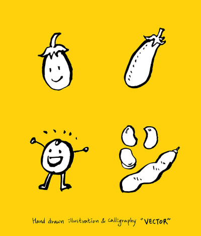 食品菜单插图