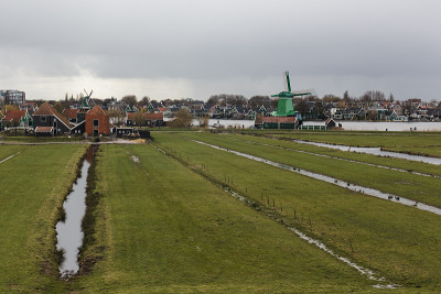排风车，Zaanse Schans，荷兰，荷兰