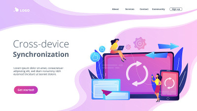 跨设备同步概念登陆页面。
